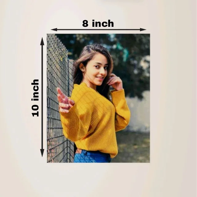 Giftflix Custom Photo Portrait Canvas Wall Print | Personalized Vertical Wall Decor - 10 inch Ć 8 inch