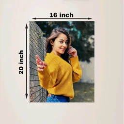 Giftflix Custom Photo Portrait Canvas Wall Print | Personalized Vertical Wall Decor - 10 inch Ć 8 inch