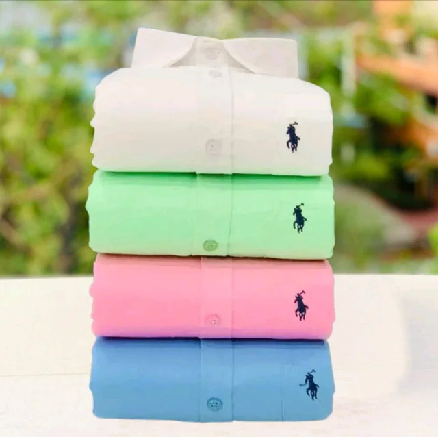 RL Polo Men's Plain Shirt Combo - Pack of 4 | Premium Cotton | Casual & Formal Wear - S-36