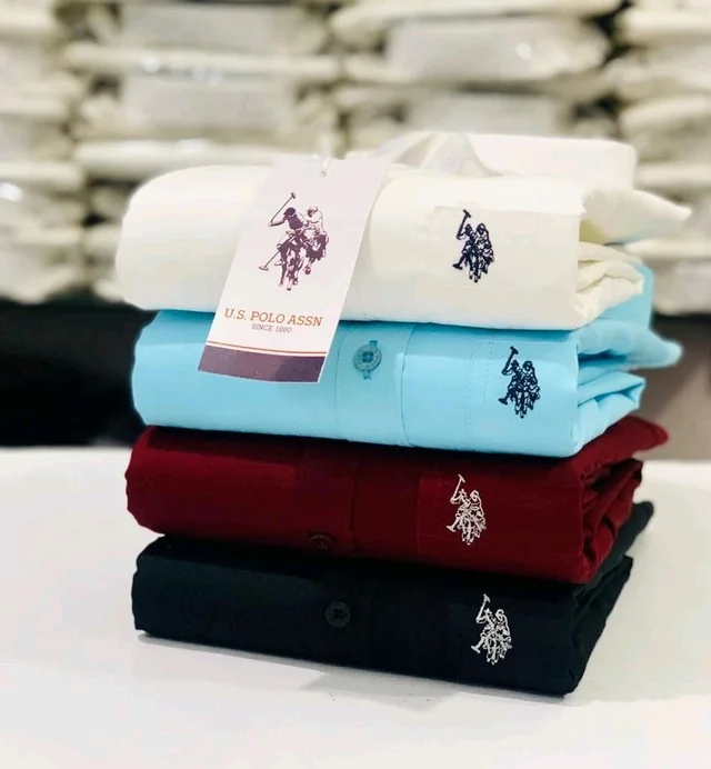 U.S Men's Plain Shirt Combo - Pack of 4 | Premium Cotton | Casual & Formal Wear - - XL-42