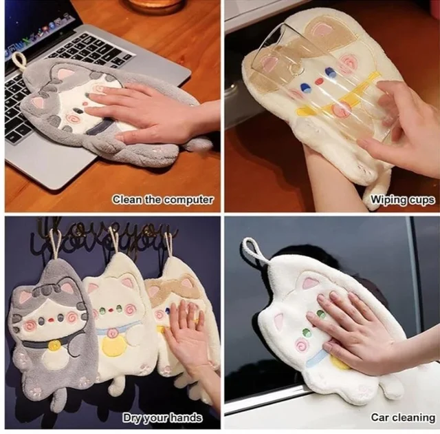 New design in hand towels Cat Towel