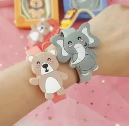 Anti mosquito bracelet, mosquito repellent, insect protection hand band Child cartoon Panda Elephant Lion (Random Animals)