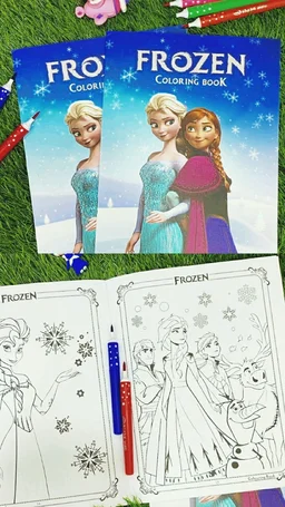 Restocked in new characters Premium quality A4 size coloring book