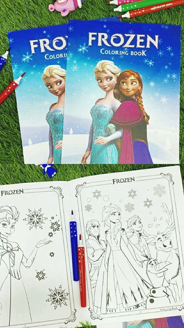Restocked in new characters Premium quality A4 size coloring book