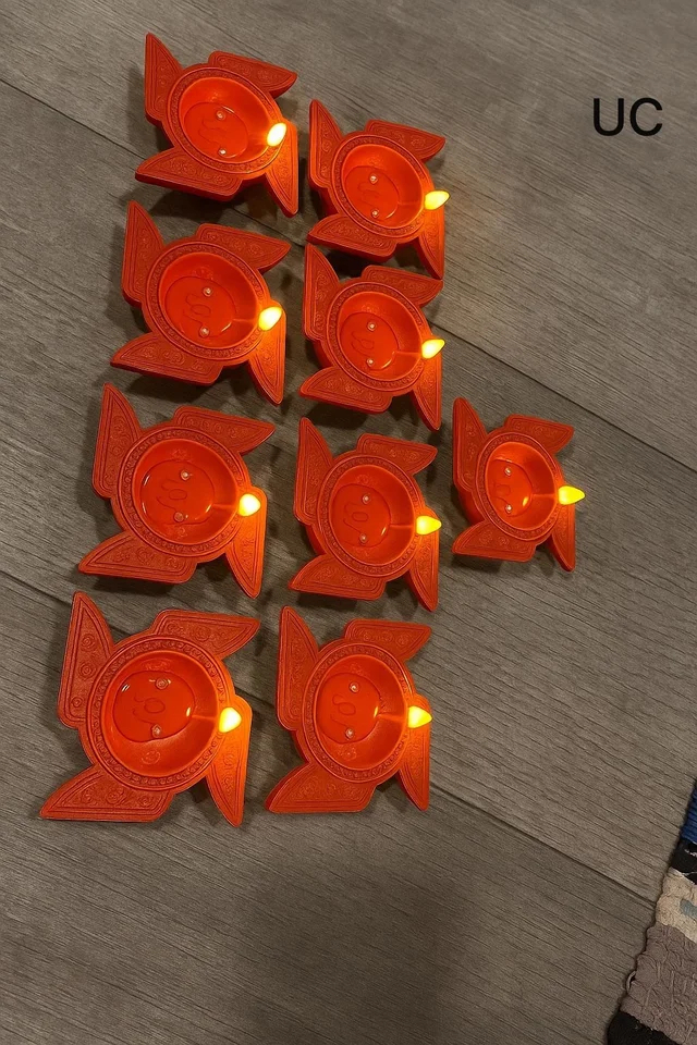 Big Size Swastik Diya.*Introducing the Water Sensor Diya 🪔🪔🪔* Box: 8 piece packing