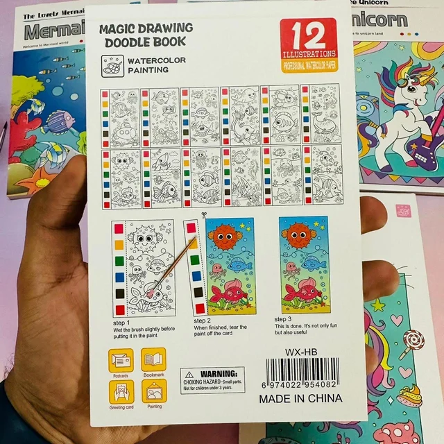 DIY coloring book with color palette big size Buy 12 pcs @37 each