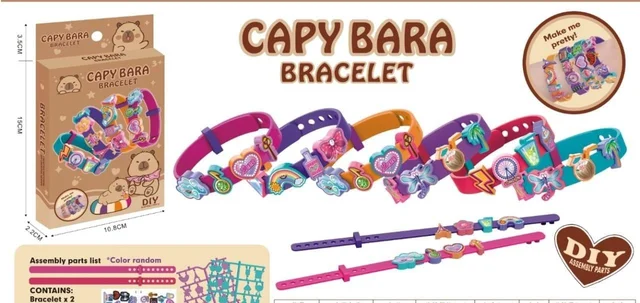 New diy bracelet kits in kuromi and capybara themes
