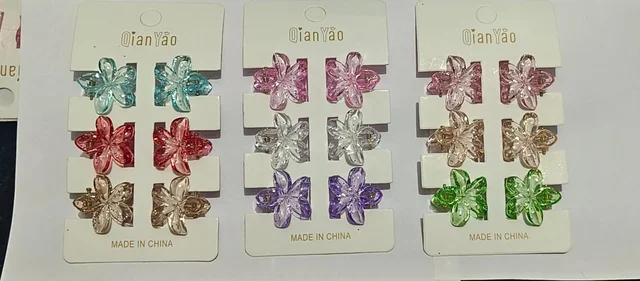 New mini hair claw clips/clutchers pack of 6