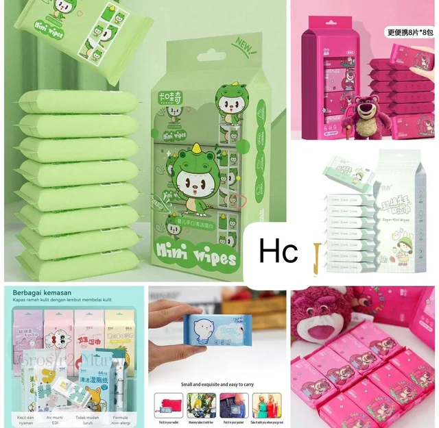 Travel Cleaning Wet Wipes Mother Kids Baby Disposable Skin Hand Mouth Care Tools Mini Paper Towel Portable