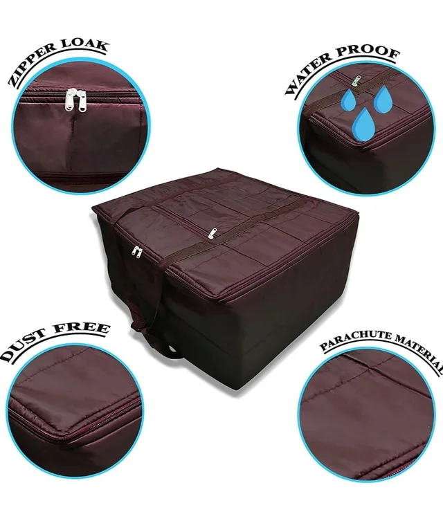 Double Bed Blanket Bag Cover/Saree Bag/Household Storage Bag with Water Proof dust proof pc random color