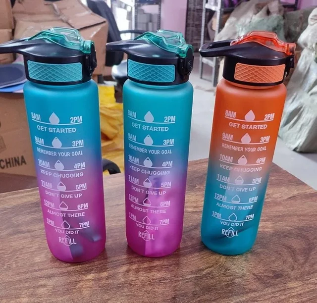 1000 ml stay hydrated bottle Back in stock With straw model Color random only