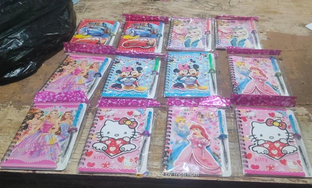 Homeoculture A6 size spiral diary with pen New character available Character choice not possible