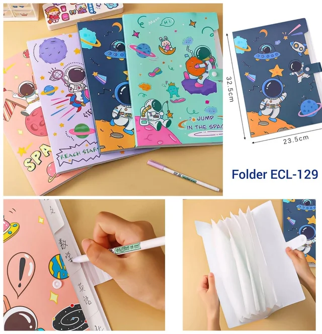 Space n unicorn piano folder Color random only