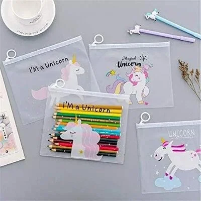 A5 unicorn zip pouches