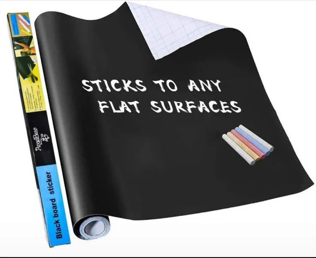 Homeoculture *45*200cm BlackBoard Sticker with 5 chalks inside