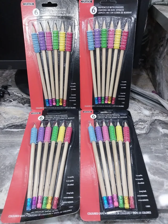 Homeoculture New color pencils set with grip pack of 6
