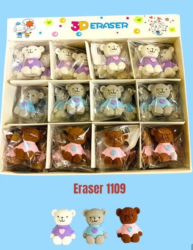 Cutest ever mini eraser Teddy š§ø n elephant š pack of 12