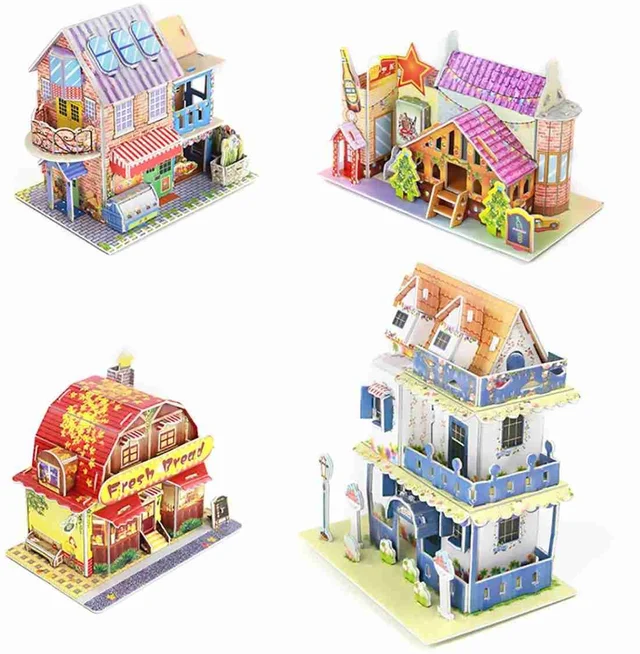 Pack of 12 New arrival 3d puzzles Design random only