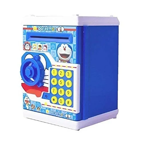 Homeoculture Money Safe ATM Kids Piggy Savings Bank with Electronic Lock Piggy Bank ATM with Password, Cartoon Piggy Bank for Kids, Children (Multicolor)