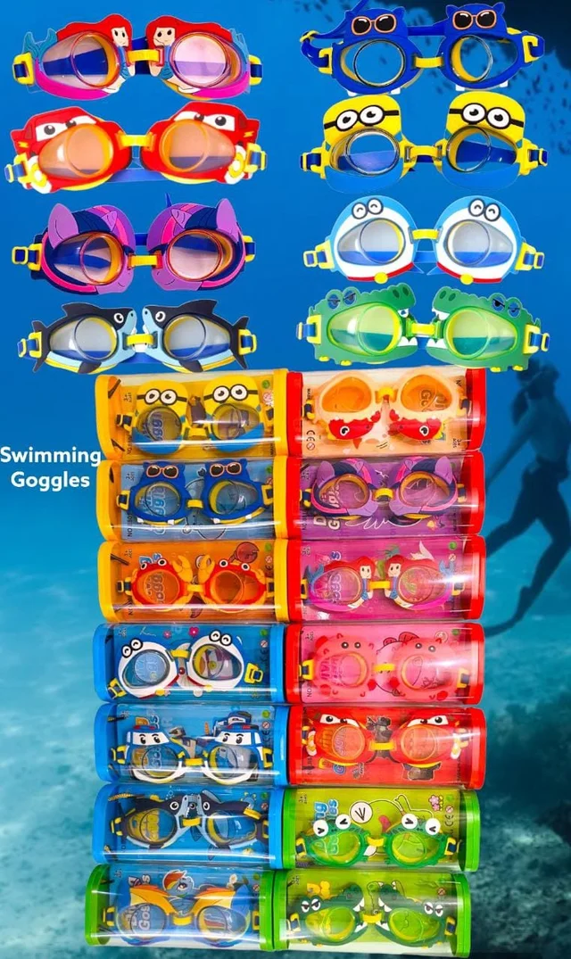 Swimming Goggles for kids Color design random only