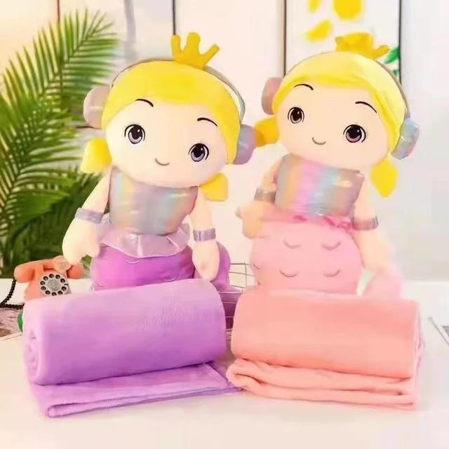 Homeoculture Back in stock Blanket cum pillow for kids Premium quality Mermaid blanket