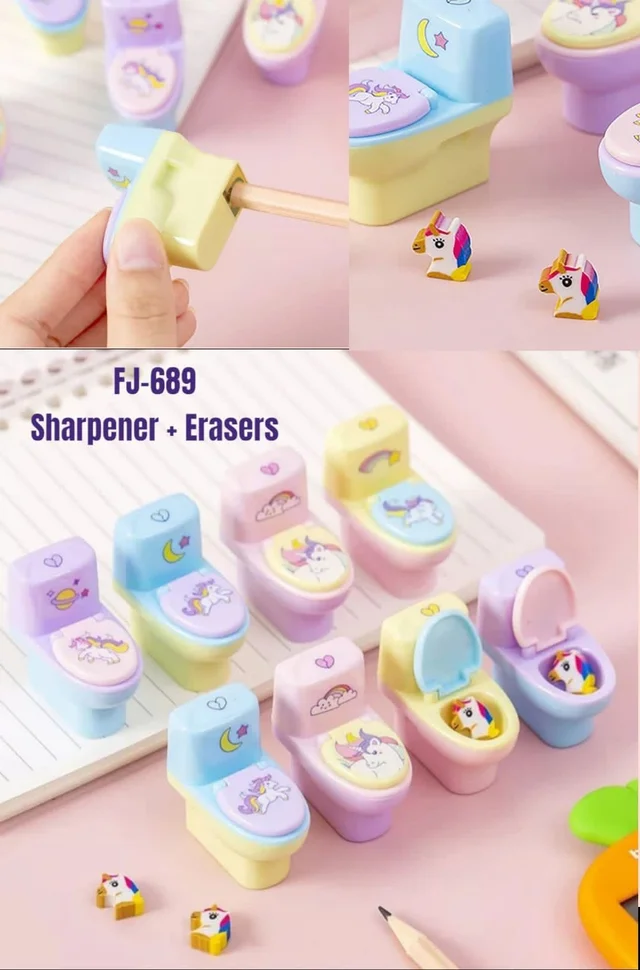 Toilet eraser sharpener Color random only