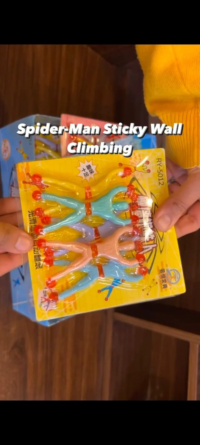 Homeoculture Spiderman sticky wall climbing toy