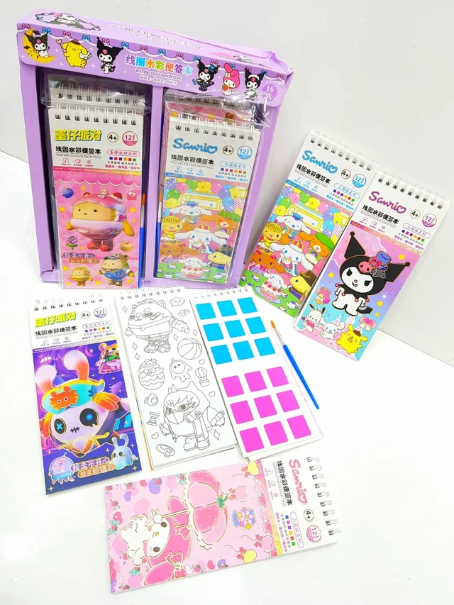 Homeoculture Diy coloring book with brush now available in a new model and new designs