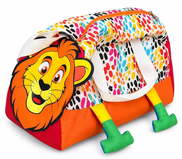New arrival Premium 3D print duffle bags for kids Assorted designs Free shipping - Lion