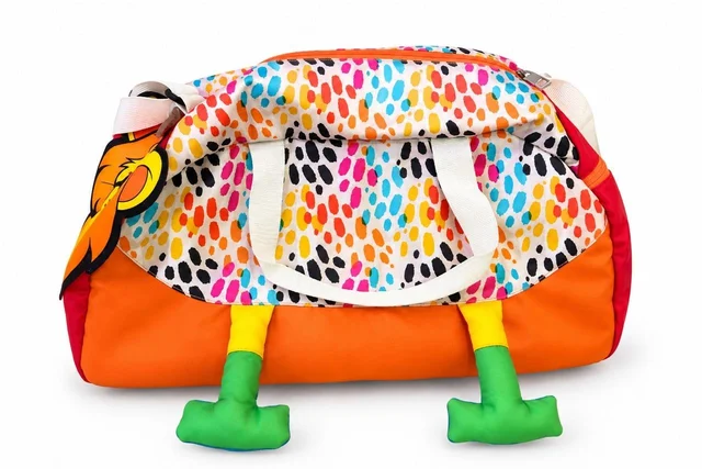 New arrival Premium 3D print duffle bags for kids Assorted designs Free shipping - Lion