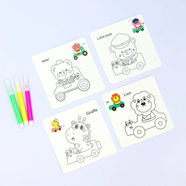 diy coloring cards