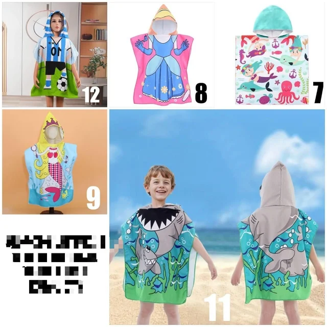 Kids Bathrobes ( 88 x 60 cm). Age group 3 to 6/7