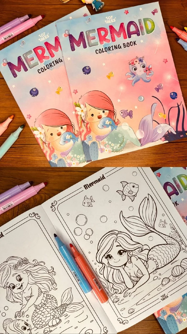 Restocked in new characters Premium quality A4 size coloring book