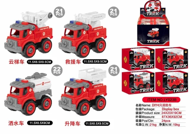 diy trucks in 3 new models pack of 12