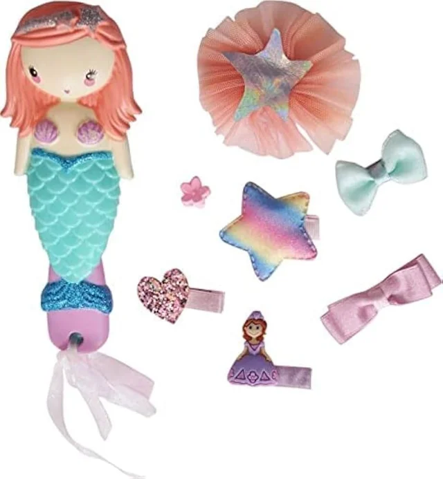 Hair accessories combo in mermaid theme.