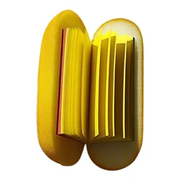 Hamburger notepad in blister packing