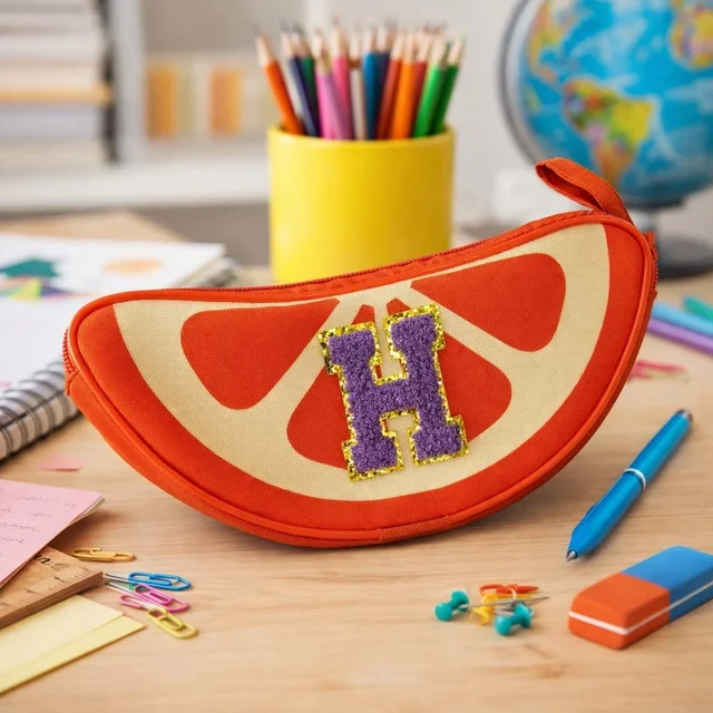 Fruit pencil pouch Double zip Premium quality