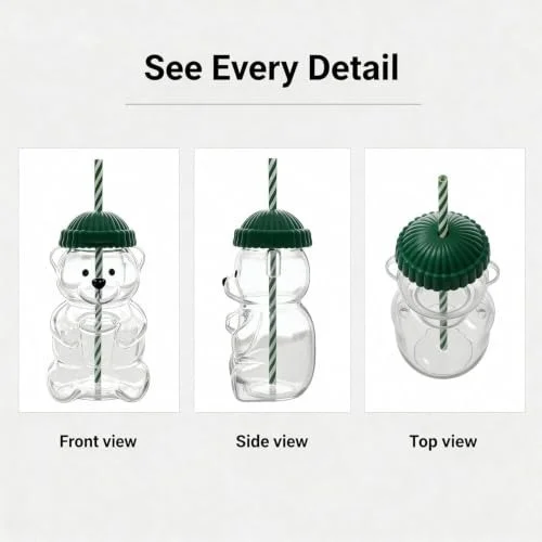 New starbucks teddy glass sipper - 36