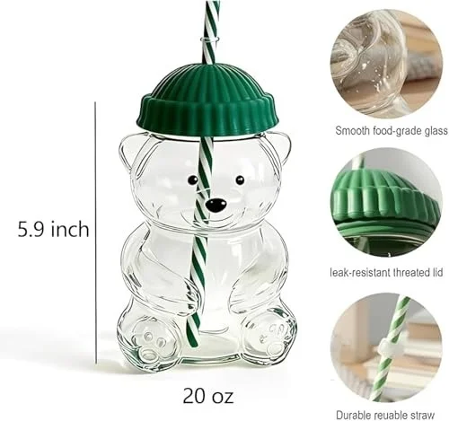 New starbucks teddy glass sipper - 36