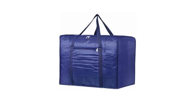 Parachute Jumbo Bag Underbed Rectangular Cloth Blanket Storage Bag with Zipper Color random only