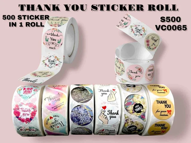 Thankyou sticker roll