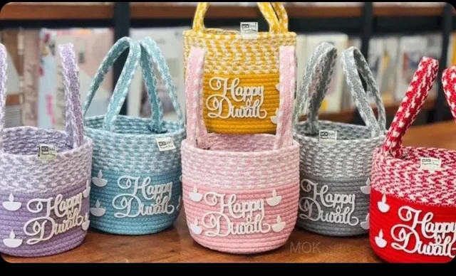 Diwali jute baskets