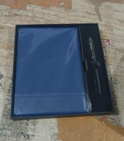 Customised diary with pen in premium gift box packing