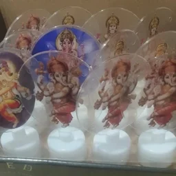 New arrival Led candles with detachable acrylic rings with god image
