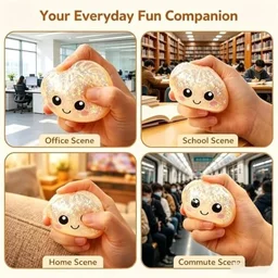 Cute Glitter Dumpling Squishy Toy Soft Slow Rising Stress Relief Squeeze Toy for Kids and Adults - 12