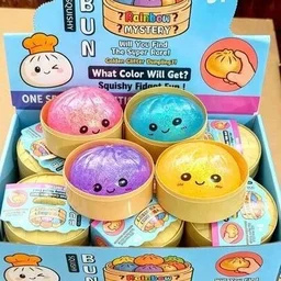 Cute Glitter Dumpling Squishy Toy Soft Slow Rising Stress Relief Squeeze Toy for Kids and Adults - 12