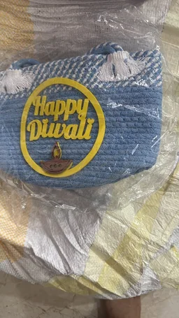 Diwali jute baskets 7x7 inch - 1