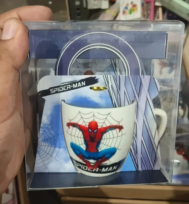 Premium quality Spiderman ceramic mug in box packing
