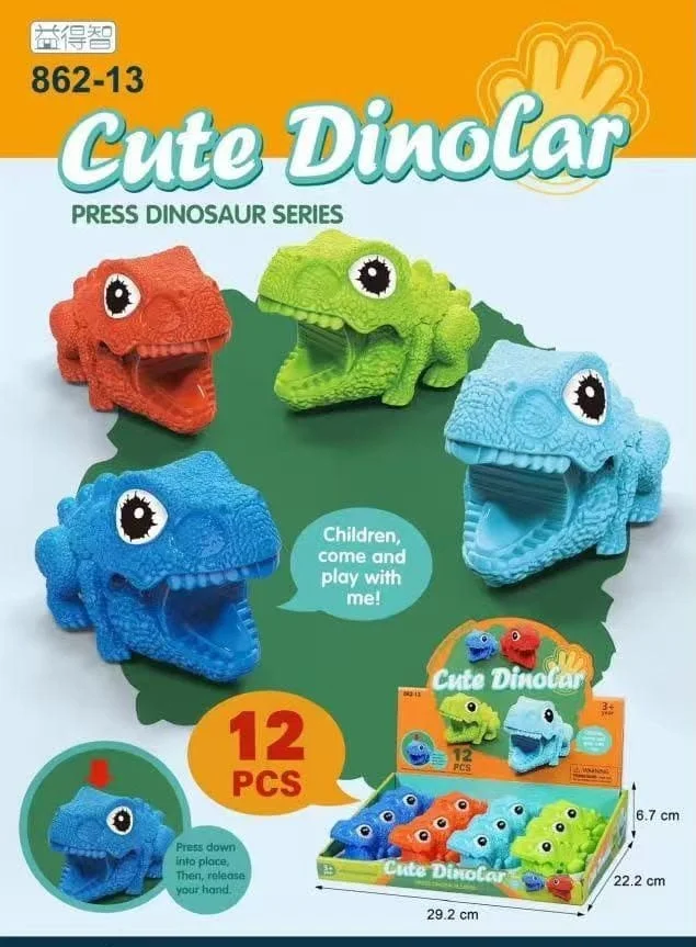 Cute dinocar Press n run toy