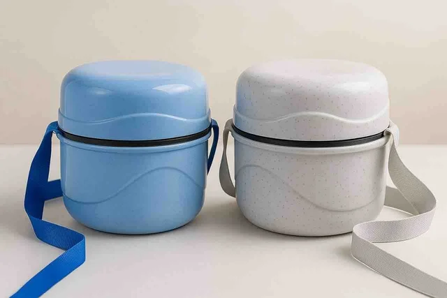 Steel lunch box. Color random only